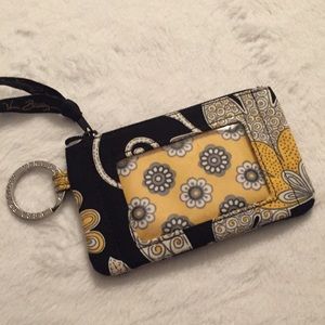 Vera Bradley Zip ID Case | Yellow Bird